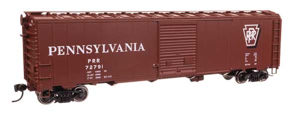 WalthersMainline HO 50' AAR Single Door Boxcar - Ready to Run -- Pennsylvania Railroad #72791