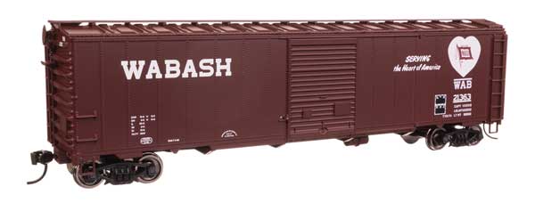 WalthersMainline HO 50' AAR Single Door Boxcar - Ready to Run -- Wabash #21363