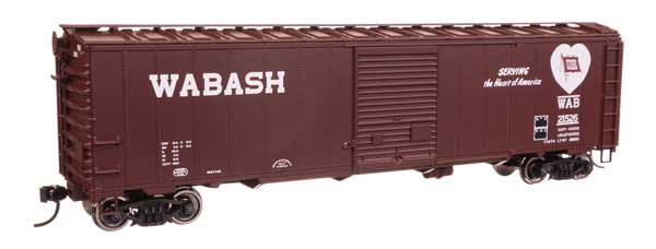 WalthersMainline HO 50' AAR Single Door Boxcar - Ready to Run -- Wabash #21526