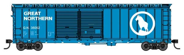 WalthersMainline HO 50' AAR Improved Double-Door Boxcar - Ready to Run -- Great Northern (GN) #35052
