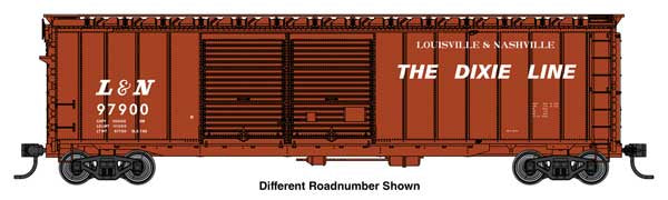 WalthersMainline HO 50' AAR Improved Double-Door Boxcar - Ready to Run -- Louisville & Nashville (L&N) #97976