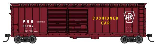 WalthersMainline HO 50' AAR Improved Double-Door Boxcar - Ready to Run -- Pennsylvania Railroad (PRR) #88209