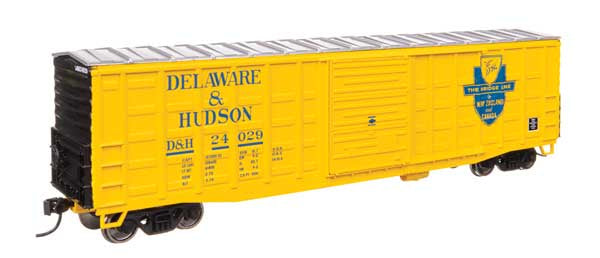 WalthersMainline HO 50' Waffle Side Boxcar - Ready To Run -- Delaware & Hudson #24029 (Pullman-Standard Door)