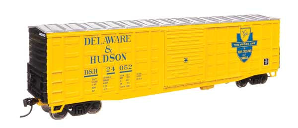 WalthersMainline HO 50' Waffle Side Boxcar - Ready To Run -- Delaware & Hudson #24052 (Pullman-Standard Door)