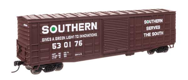 WalthersMainline HO 50' Waffle Side Boxcar - Ready To Run -- Southern Railway #530176 (Youngstown Door)