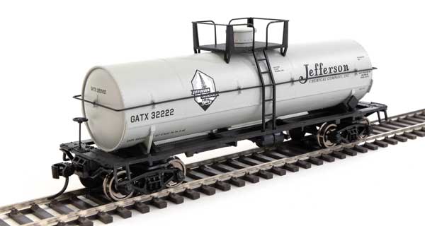 Walthers Mainline 36' Chemical Tank Car - Ready to Run -- Jefferson Chemical GATX #32222 - 910-48010