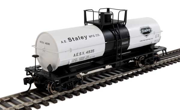 Walthers Mainline 36' Chemical Tank Car - Ready to Run -- A.E. Staley AESX #4935 - 910-48016