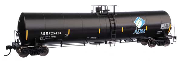 WalthersMainline HO Trinity 25,000-Gallon Tank Car - Ready to Run -- Archer-Daniels-Midland ADMX #25410