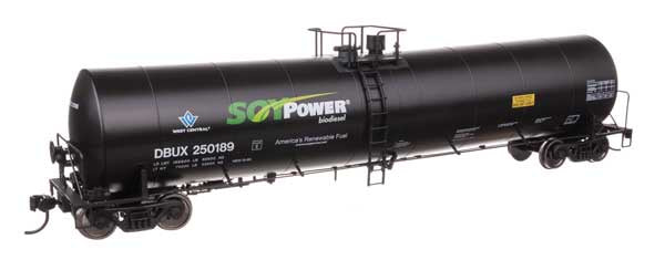 WalthersMainline HO Trinity 25,000-Gallon Tank Car - Ready to Run -- Soy Power DBUX #250189