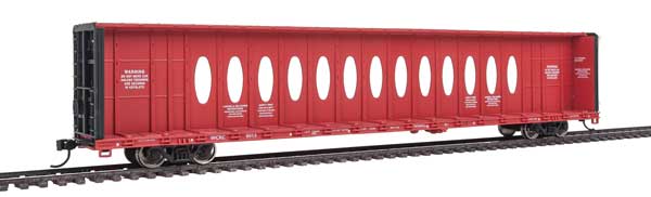 Walthers Mainline 72' Centerbeam Flatcar with Opera Windows - Ready to Run -- Cascade Warehouse WCRC #9013 - 910-4869