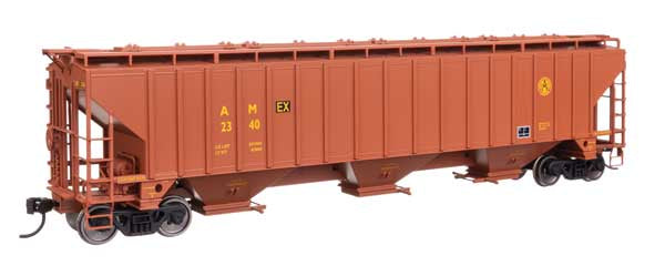 WalthersMainline HO 57' Trinity 4750 3-Bay Covered Hopper - Ready to Run -- Allied Enterprises #2340