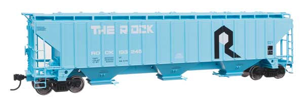 WalthersMainline HO 57' Trinity 4750 3-Bay Covered Hopper - Ready to Run -- Rock Island #133254