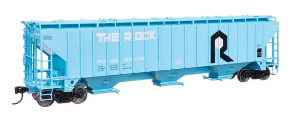 WalthersMainline HO 57' Trinity 4750 3-Bay Covered Hopper - Ready to Run -- Rock Island #133266