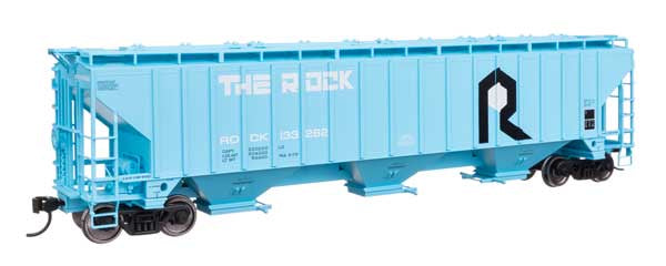 WalthersMainline HO 57' Trinity 4750 3-Bay Covered Hopper - Ready to Run -- Rock Island #133282