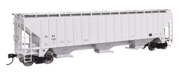 WalthersMainline HO 57' Trinity 4750 3-Bay Covered Hopper - Ready to Run -- Cargill Incorporated Salt Division #135