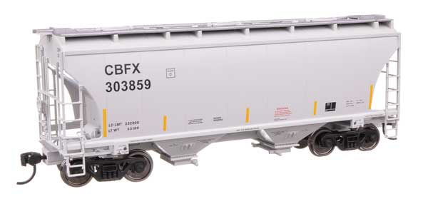 WalthersMainline HO 39' Trinity 3281 2-Bay Covered Hopper - Ready-to-Run -- CBFX #303859