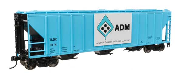 50' Pullman-Standard PS2-CD 4427 3-Bay Covered Hopper - Ready to Run -- Archer-Daniels-Midland #3114