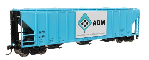 50' Pullman-Standard PS2-CD 4427 3-Bay Covered Hopper - Ready to Run -- Archer-Daniels-Midland #3120