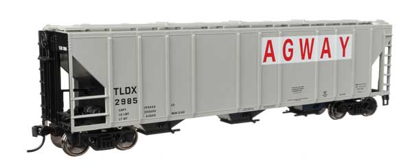 50' Pullman-Standard PS2-CD 4427 3-Bay Covered Hopper - Ready to Run -- Agway TLDX #2985