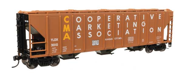 50' Pullman-Standard PS2-CD 4427 3-Bay Covered Hopper - Ready to Run -- CMA TLDX #3010