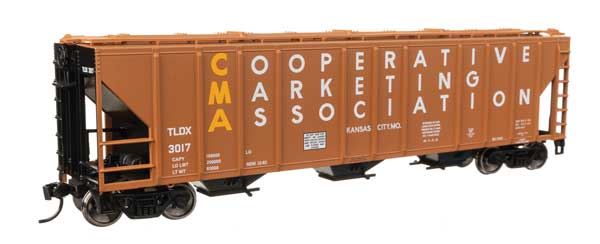 50' Pullman-Standard PS2-CD 4427 3-Bay Covered Hopper - Ready to Run -- CMA TLDX #3017