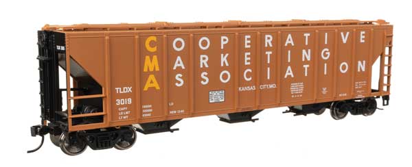 50' Pullman-Standard PS2-CD 4427 3-Bay Covered Hopper - Ready to Run -- CMA TLDX #3019
