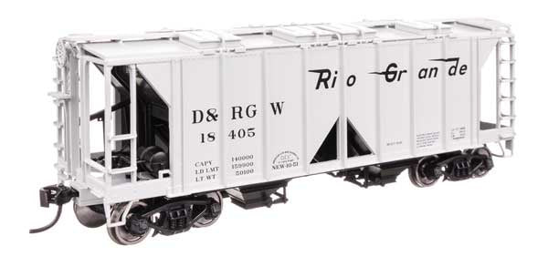 WalthersMainline HO ACF 1958 Cu Ft Covered Hopper - Ready to Run -- Denver & rio Grande Western (D&RGW) #18405