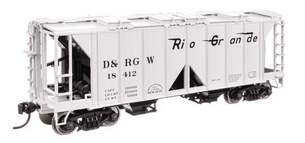WalthersMainline HO ACF 1958 Cu Ft Covered Hopper - Ready to Run -- Denver & rio Grande Western (D&RGW) #18412