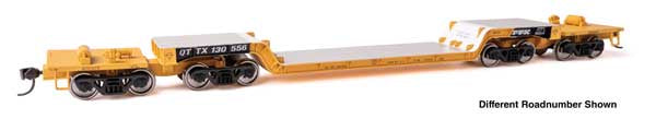 WalthersMainline HO 81' 8-Axle Depressed Center Flatcar - Ready to Run -- TTX QTTX #130562