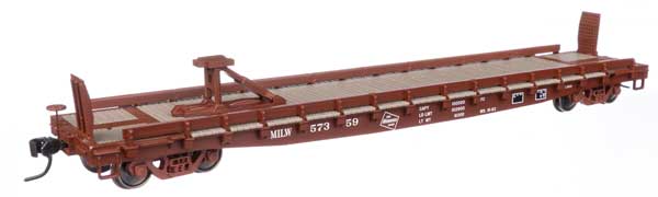 WalthersMainline HO 53' GSC Piggyback Service Flatcar - Ready to Run -- Milwaukee Road #57359