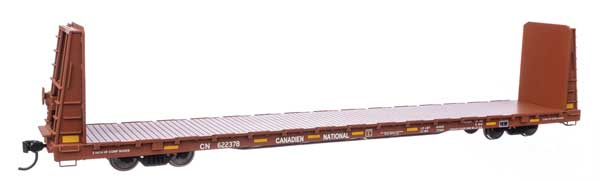 Walthers Mainline HO 68' Bulkhead Flatcar - Ready to Run -- Canadian National #622378