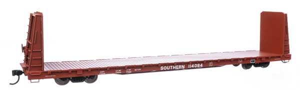 Walthers Mainline HO 68' Bulkhead Flatcar - Ready to Run -- Southern Railway #114084