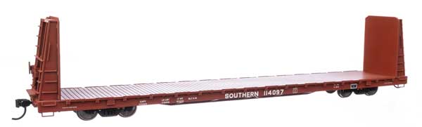 Walthers Mainline HO 68' Bulkhead Flatcar - Ready to Run -- Southern Railway #114097