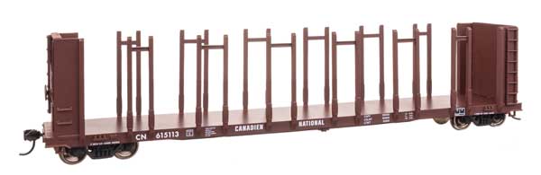 WalthersMainline HO 63' Pulpwood Flatcar - Ready to Run -- Canadian National #615113