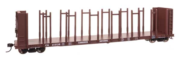 WalthersMainline HO 63' Pulpwood Flatcar - Ready to Run -- Canadian National #615138