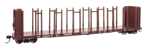 WalthersMainline HO 63' Pulpwood Flatcar - Ready to Run -- Canadian National #615242