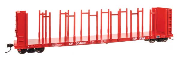 WalthersMainline HO 63' Pulpwood Flatcar - Ready to Run -- Canadian Pacific #304837