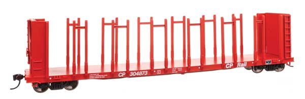 WalthersMainline HO 63' Pulpwood Flatcar - Ready to Run -- Canadian Pacific #304873