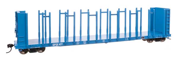 WalthersMainline HO 63' Pulpwood Flatcar - Ready to Run -- Georgia Pacific #477