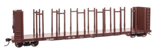 WalthersMainline HO 63' Pulpwood Flatcar - Ready to Run -- Southern Railway #115555