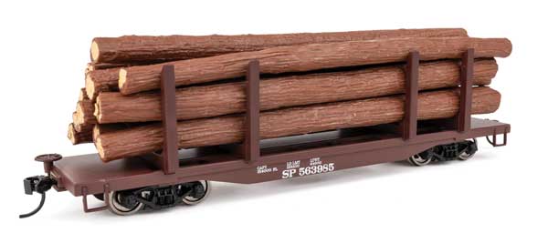 WalthersMainline HO 45' Logging Flatcar - Ready to Run -- Southern Pacific(TM) #563985