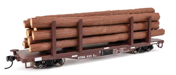 WalthersMainline HO 45' Logging Flatcar - Ready to Run -- St. Maries River Railroad #525