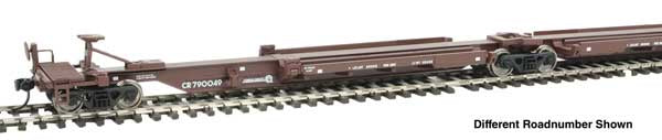 WalthersMainline HO 263' Five-Unit All-Purpose 48' Spine Car - Ready to Run -- Conrail (CR) #790070
