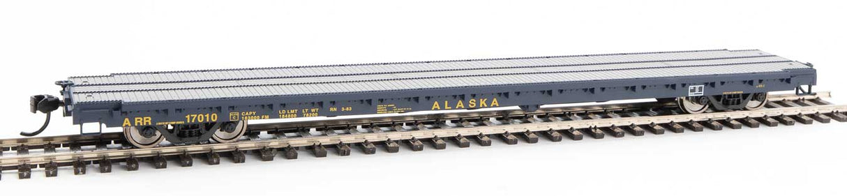 Walthers Mainline 60' Pullman-Standard Flatcar - Ready to Run -- Alaska Railroad #17010 - 910-5357