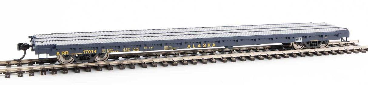 Walthers Mainline 60' Pullman-Standard Flatcar - Ready to Run -- Alaska Railroad #17014 - 910-5358