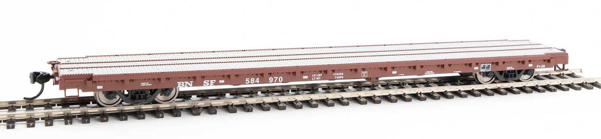 Walthers Mainline 60' Pullman-Standard Flatcar - Ready to Run -- BNSF Railway #584970 - 910-5361