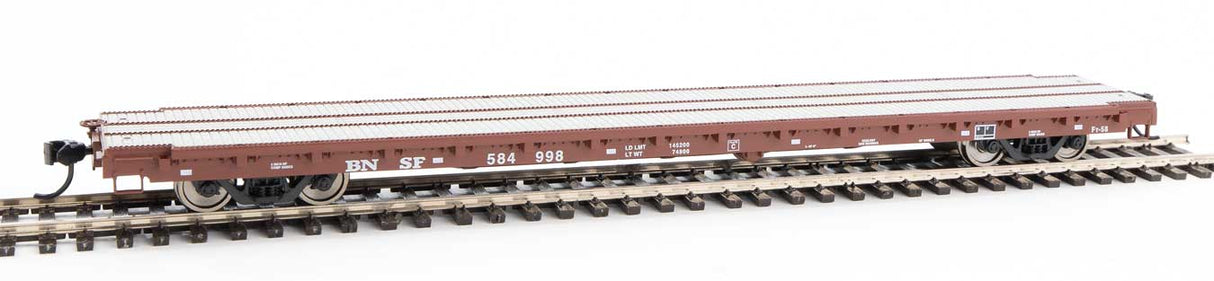 Walthers Mainline 60' Pullman-Standard Flatcar - Ready to Run -- BNSF Railway #584998 - 910-5362