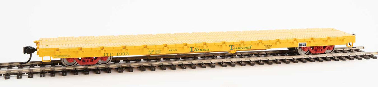 Walthers Mainline 60' Pullman-Standard Flatcar - Ready to Run -- Illinois Terminal #1303 - 910-5367