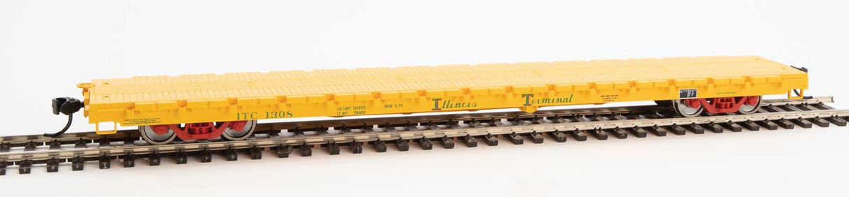 Walthers Mainline 60' Pullman-Standard Flatcar - Ready to Run -- Illinois Terminal #1308 - 910-5368