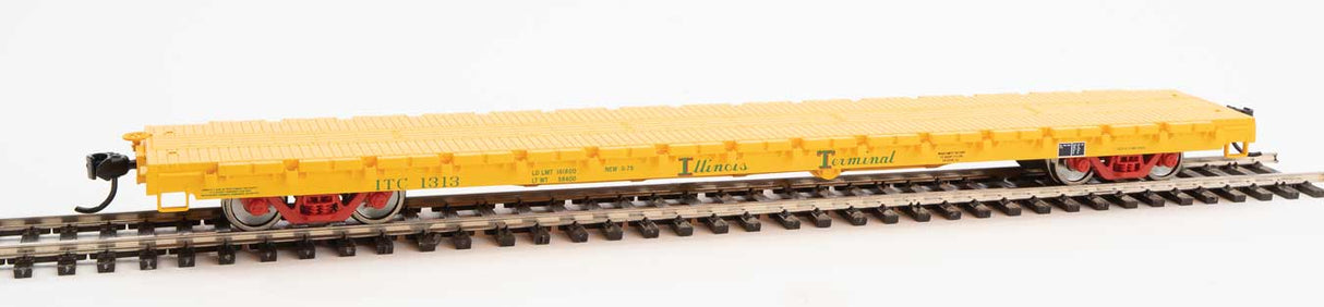 Walthers Mainline 60' Pullman-Standard Flatcar - Ready to Run -- Illinois Terminal #1313 - 910-5369
